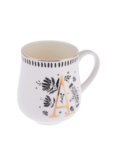 Emsan Artisan A Letter New Bone Kupa 220 Ml