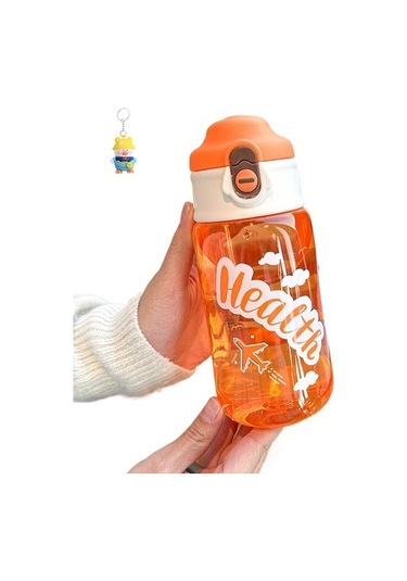 Runxi Life Hall Küçük Uçak Kullanışlı Fincan Çocuk Karikatür Öğrenci Erkek Ve Kadın Okula Giden Yaz Büyük Kapasiteli Taşınabilir Plastik G3ce8j Turuncu