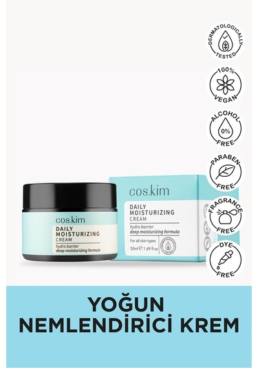 Yoğun Nemlendirici Ve Bariyer Güçlendirici Günlük Bakım Kremi Daily Moisturising Cream 50ml