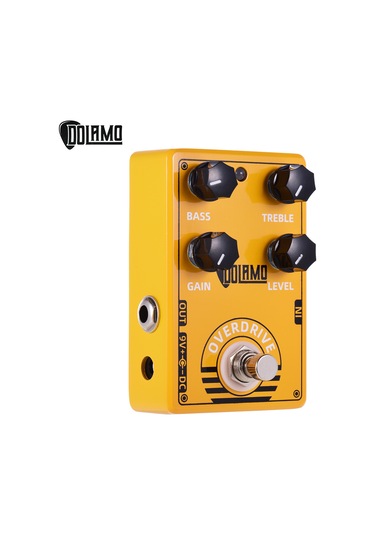 Geeksen Elektrik Gitar İçin Bas Tiz Seviye Kontrolleri Ve True Bypass Tasarımına Sahip D-8 Overdrive Gitar E Sarı