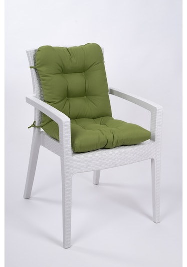 Altınpamuk Neva Pofidik Arkalıklı Özel Dikiş Sandalye Minderi Yeşil