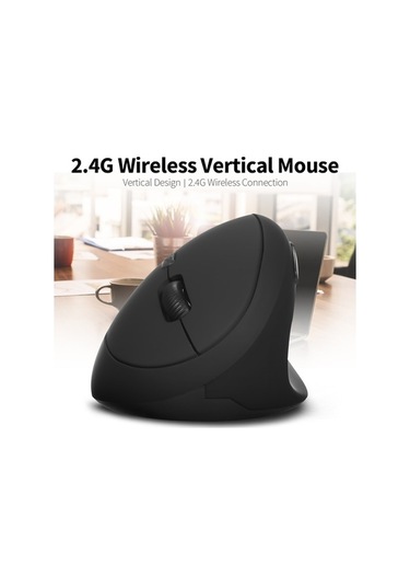 Novahub Kablosuz Dikey Ergonomik Fare - 6 Tuşlu, 3 Seviyeli Dpı, Optik Fare Pc/laptop İçin Optik