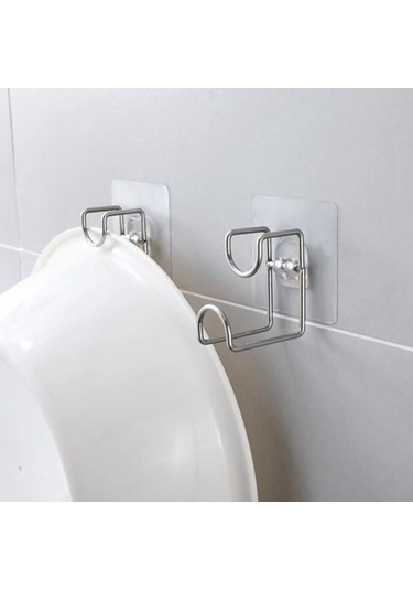 Paslanmaz Çelik Lavabo Kancaları Depolama Rafları Yumruksuz Banyo Havzası Kanca Yerden Tasarruf Duvara Montaj Depolama Kanca Tutucular Raf Diğer