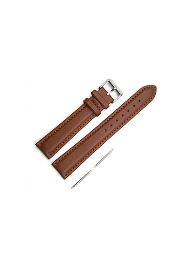 Av.Açık Kahve (Pu) Deri Saat Kordonu Kayışı 18 Mm