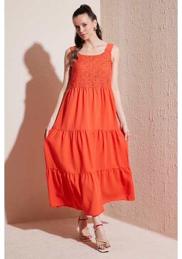 Lela Kadın Elbise 611el010 Mercan