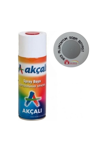 Akçalı Sprey Boya 400 ML 903 Alüminyum Soba  Boyası