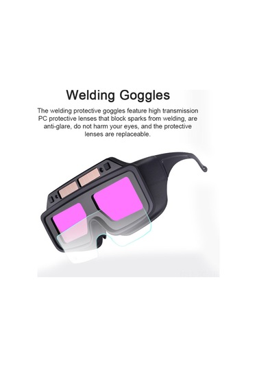 Skycity Otomatik Renk Değiştiren Kaynak Gözlüğü, Güneş Enerjili, Çift Algılayıcı, Büyük Pencere, Göz Koruma, Kaynak/co2 Kaynağı İçin, Koruyucu Gözlük