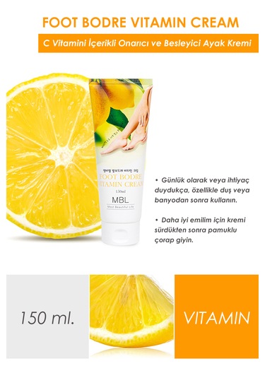 Kuru Ve Çatlamış Ayaklar Için Vitamin Özlü Besleyici Ayak Bakım Kremi 150ml