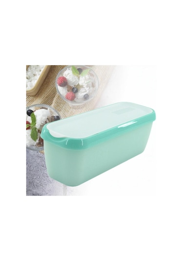 Suntek Buzdolabı Yoğurt Dondurma Kabı Yeşil 28 x 10 x 9.7 CM Yeşil