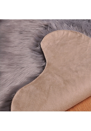 Soft Peluş Kuzu Postu Gri