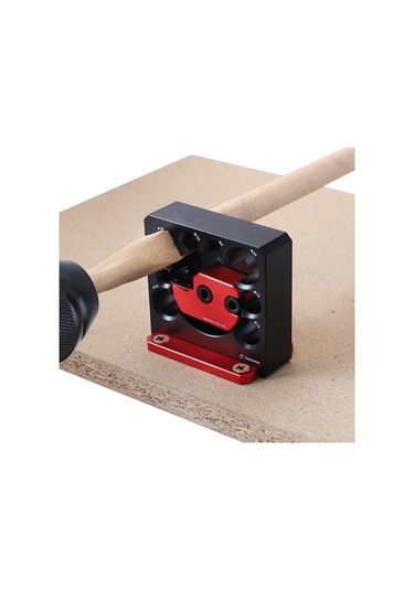 Sones Ruıtool 8 Adet / Set Ayarlanabilir 8 Delikli Matkap Yuvarlama Ağaç İşleme Kendin Yap Aletleri, Renk: Gümüş Ve Kırmızı