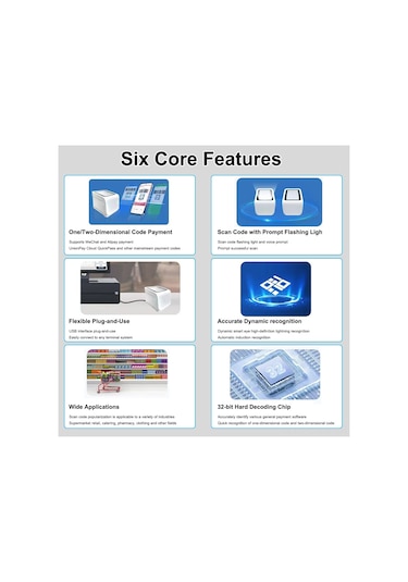 Springsun Masaüstü Barkod Ve Qr Kod Okuyucu - Otomatik Sensörlü Usb Tarayıcı Market/restoran