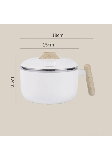 Skycity 304 Paslanmaz Çelik 1200 Ml Çorba Kasesi - Kapaklı, Su Drenajlı, Üniversite Yemeği, Salata Ve Atıştırmalık Depolama Kabı - Beyaz Beyaz