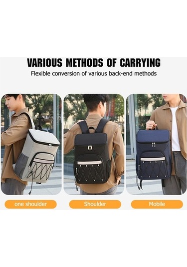 Dancemonkey Öğle Yemeği Sırt Çantası Kadınlar Erkek Siyah, Sızdırmaz Açık Çanta Soğutucu Siyah