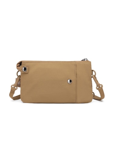 Smart Bags Mikro Poly Kumaş Uzun Askılı Kadın Cüzdanı 3343 Kahve