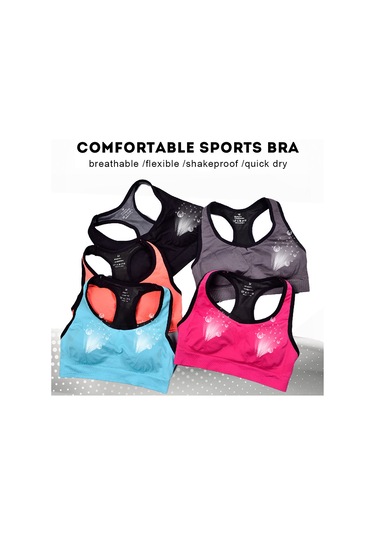 Jeemson Kadınlar İçin Nefes Alabilir Yoga Spor Sütyeni - Çıkarılabilir Pedli I Sırt Tasarımı Diğer
