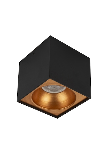 Spot Lamba Led 7W Kare Siyah-Bakır Duvar Aydınlatma Armatür