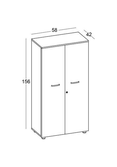 Easy 2 Kapaklı Gardrop Dolap