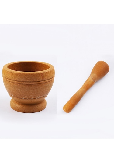 Eddya Sarımsak Ezici Kase Ezme Ev Kırma Kavanoz Harç Havaneli Mutfak Alet