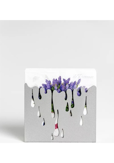 Gala Mutfak İçin Masada Kullanılabilecek Metal Loft Tarzı Peçetelik 181912912 Gümüş