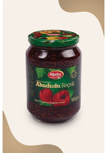 Metin Ahududu Reçeli Cam 1 KG