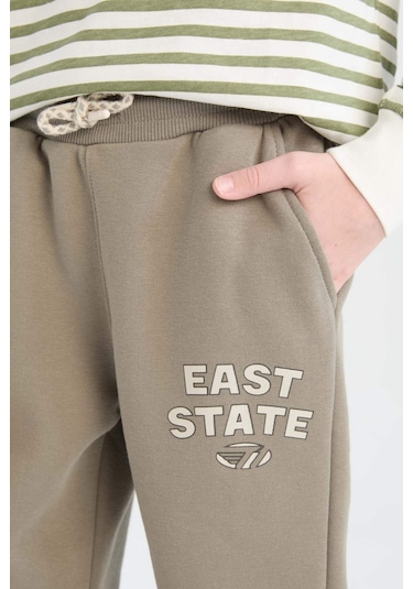 DeFacto Erkek Çocuk Beli Paçası Lastikli Cepli Baskılı Eşofman Altı D3009A824WNKH499