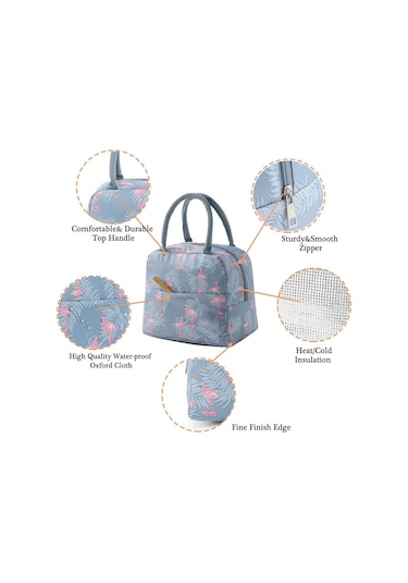 Öğle Yemeği Çantası Soğutucu Çanta Piknik Okul Öğle Yemeği Kutusu Öğle Yemeği Çantası Soğutucu Çanta Yalıtımlı Çanta Öğle Yemeği Çantası Diğer