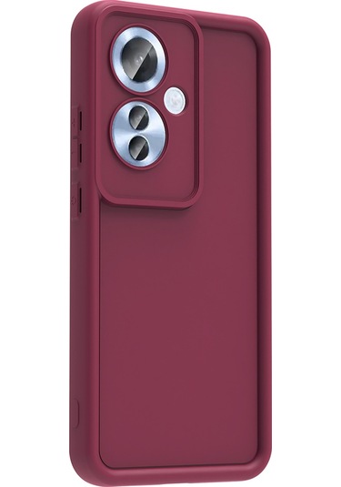 Goocamp Reno 11f Kılıf Kamera Korumalı Ananas Kapak - Mürdüm Mürdüm