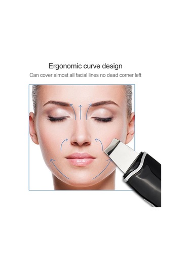 Sones Blk-d016 Ultrasonik Güzellik Küreği Cilt Makinesi Titreşim Ev Yüz Temizleme Ve Yıkama Masaj Aleti Güzellik Aleti Beyaz