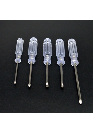 Neevoyu Bilgisayar Ve Aleti Tamiri İçin 5'li Mini Tornavida Seti - 3.0, 2.5, 2.0 Çaplı Artı Ve Çizgi Uçlu