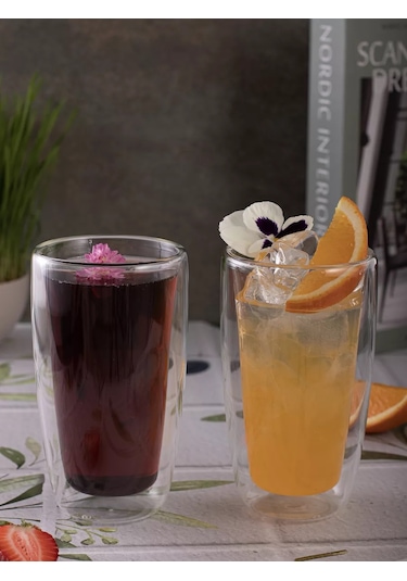 Aura Of Bohemia Meyve Suyu Ve Su İçin Cam Bardak Seti 2 Adet 300 Ml 155225348 Beyaz