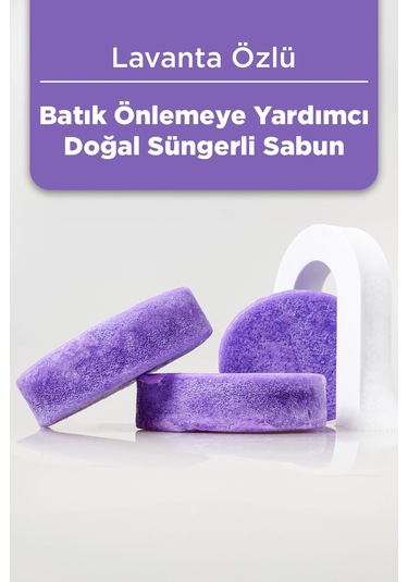 Lavanta Özlü Batık Ve Çilek Bacak Onarımına Yardımcı Doğal Süngerli Sabun 130gr Lavanta