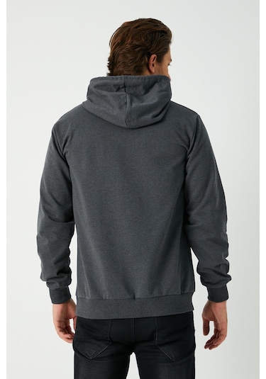 Comeor Erkek Antrasit Basic Kapüşonlu Regular Fit Normal Kesim 2 İplik Kumaş Günlük Sweatshirt Antrasit Comeor Erkek Antrasit Basic Kapüşonlu Regular Fit Normal Kesim 2 İplik Kumaş Günlük Sweatshirt Antrasit
