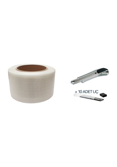 Kompozit Lifli Çember 600 Mt Beyaz 19 Mm Maket Bıçağı Hediye