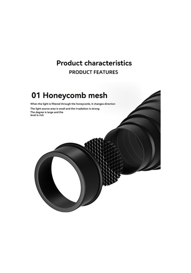 Gajeena Alüminyum Bowens Uçlu Orta Boy Metal Işık Odaklayıcı Kutu: Bal Arısı Hücresi Ve 5 Renkli Filtre Seti - Stüdyo Ve Jeneratör Işıklarına Uygun