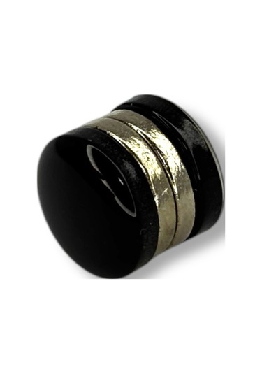 Eşarp Ve Şal Mıknatısı Parlak Siyah - Başörtü Tutucu Kadın Tesettür Aksesuar Mıknatıs Siyah