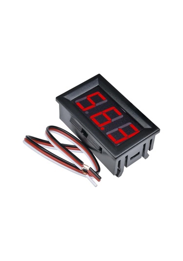 0.56 Inch DC 0-100V Panel Tip Dijital Kırmızı Voltmetre Kırmızı