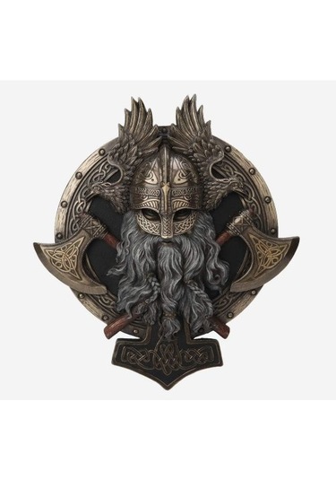 Veronese Design Viking Duvara Asmalı Valhalla Heykeli