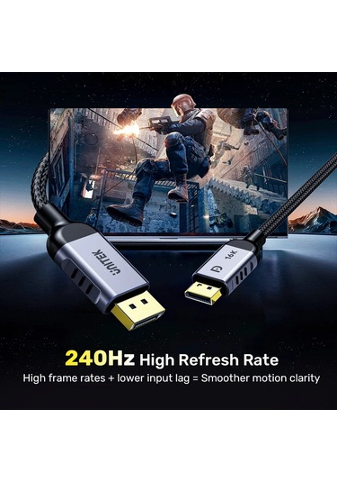 Unıtek Dısplay Port 2.1 Kablo 1.5mt C1626gy-1.5m