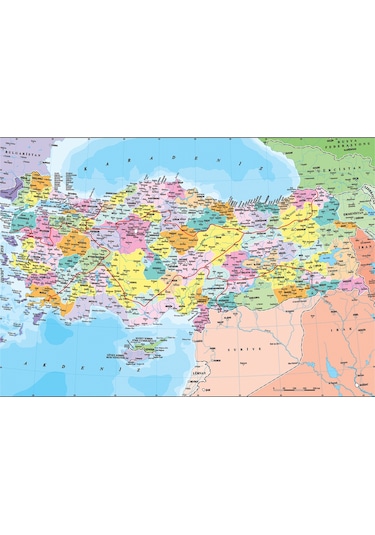 Anatolian 260 Parça xl Puzzle - Türkiye Siyasi Haritası 3269