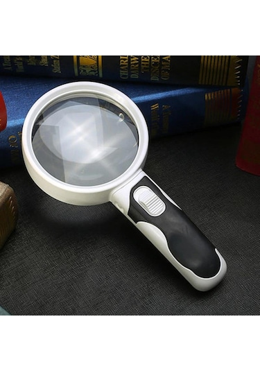 UpWay 20X Optik Büyüteç LED Işık Aydınlatma Çift Katmanlı 80mm Le