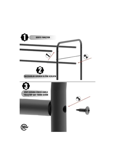 Suntel Mini Bulaşıklık & Bulaşık Kurutma Matı - Pratik Ve Bulaşıklık Siyah