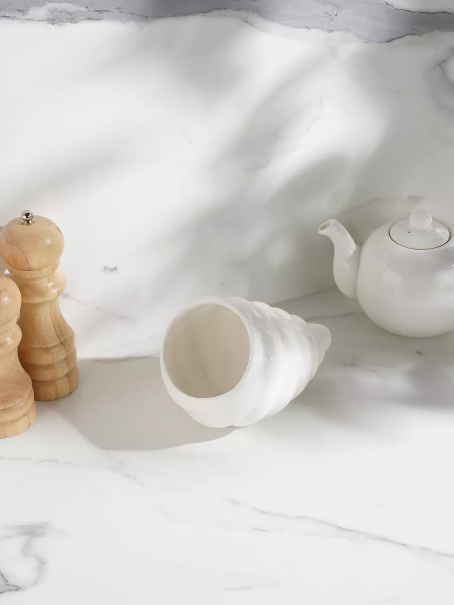 Magistro Beyaz Porselen Şekerlik "deniz Kabuğu" 330 Ml 111151897 Beyaz