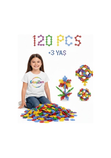 Master Molecules Eğitici Yaratıcı Molekül Stem Eğitimi Uyumlu 5 Renk 120 Parça Eğitici Oyuncak
