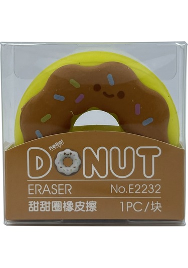 Donut Silgi - Kahverengi / Sarı