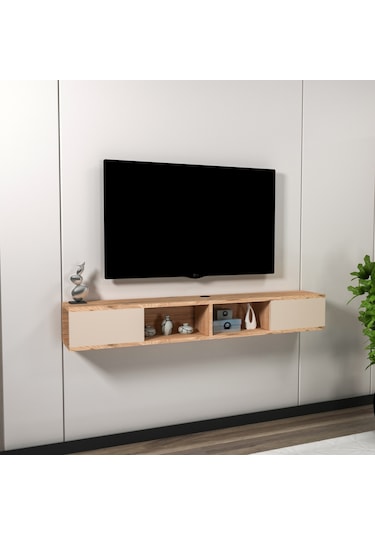 Arnetti Duvara Monte Mayer Televizyon Sehpası, Atlantik Çam Bej