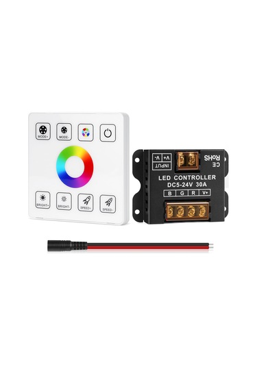 Rf Touch Panel Rgb Led Denetleyici Kiti, Rf Kablosuz Uzaktan Kumandalı Rgb Led Şerit Işıkları Denetleyicisi