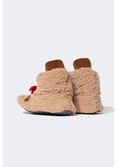 Defacto Kadın Fall in Love Yılbaşı Geyik Temalı Ev Botu Y4903AZ23WNBN61 Kahverengi