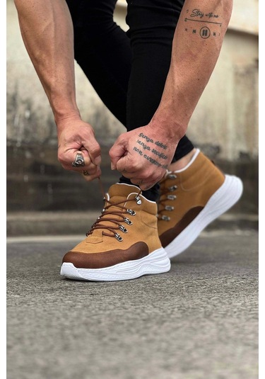 Wagoon Wg035 Taba Yüksek Taban Yarım Bilek Bot Taba