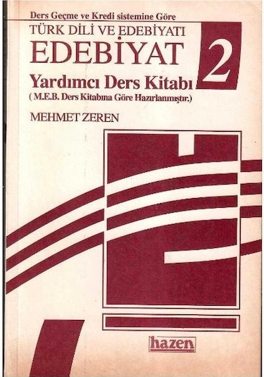 Türk Dili Ve Edebiyatı Edebiyat 2 Yardımcı Ders Kitabı